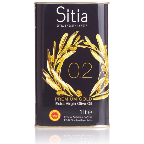 Оливковое масло Extra Virgin 0,2% SITIA P.D.O. 1л